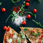 Illustration d'ingrédients frais pour composer une pizza